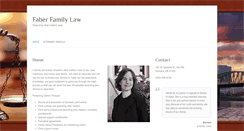 Desktop Screenshot of faberfamilylaw.com