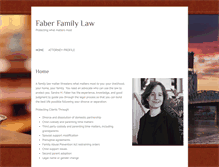 Tablet Screenshot of faberfamilylaw.com